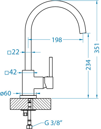 Bateria kuchenna LAGO chrom