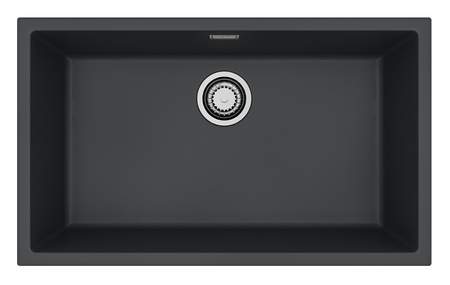 OMNI 40 G90 Deep Black (45x75) 1 compartment. with sat siphon.