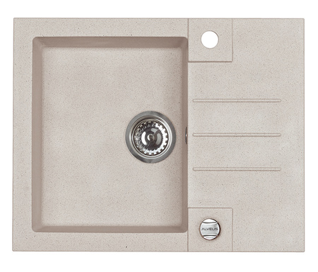 ROCK 30 kol. 22 sand (59.5x47.5) Granital 1kom sink. with POP-UP siphon