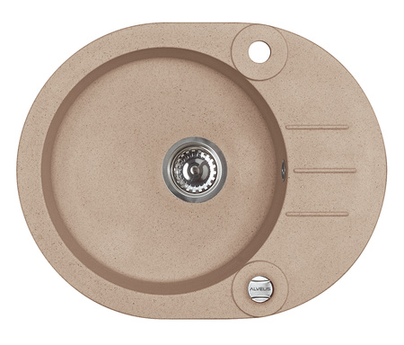 ROLL 40 kol. 55 beige (59.5x47.5) Granital 1kom sink. with POP-UP siphon