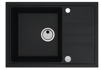 Intermezzo 40 deep black (68x48) z syfonem manualnym