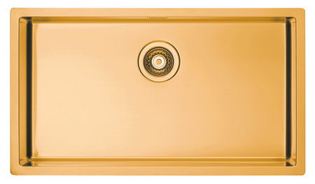 Monarch QUADRIX 60 BRONZE steel sink 790x450mm