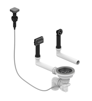 SYFON fi. 114 POP-UP Odpływ okrągły PVD - ANTRACYT