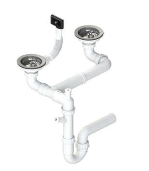 SYFON FI 114 podwójny z różnicą poziomów