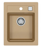 ATROX 10 kol. 55 BEige Granital sink (400 x 500) 1 compartment. with POP-UP 3 1/2 siphon"