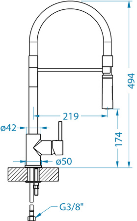 Bateria kuchenna LYRA-S Chrom