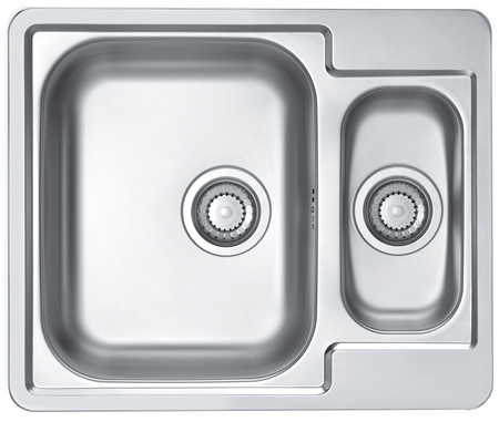LINE 50 LEN Standard 61.5x50 1 1/2K inset sink with plug drain fi114 with trap