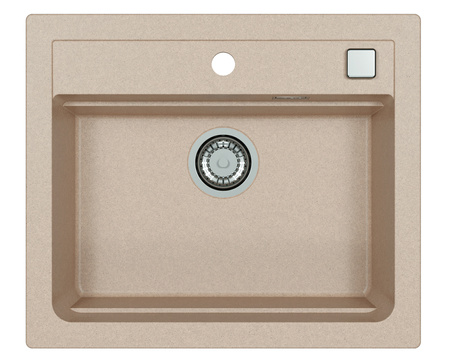 ATROX 30 col. 22 PIASEK Granital sink 1 compartment. with POP-UP 3 1/2 siphon"