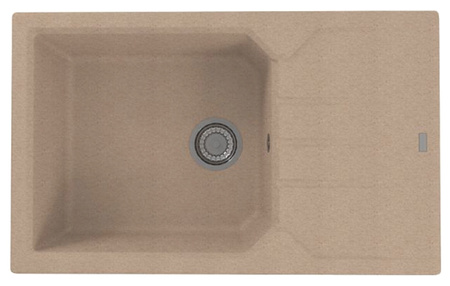 Record 40 kol.55 beige (78x48) Granital sink with manual siphon