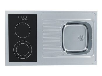 COMBI CERAL 100 sat prawy (100X60) zlew nakładany z kuchenką elektryczną