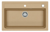 ATROX 40 kol. 55 BEige Granital sink (790 x 500) 1 compartment. with POP-UP 3 1/2 siphon"