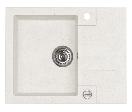 ROCK 30 kol. 11 biały (59,5x47,5) zlew Granital 1kom. z syfonem POP-UP