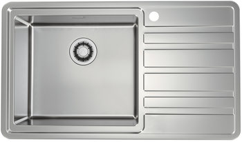 Rando 50 QC L 860x500 zlew wpuszczany (I) z syfonem (lewy) + syfon Quick Close