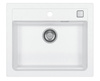 ATROX 30 col. 11 white Granital 1 compartment sink. with POP-UP 3 1/2 siphon"