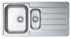 LINE 10 SAT Standard 98x50 1 1/2K inset sink with plug drain fi114 with trap