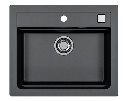 ATROX 30 kol. 91 CZARNY  zlew Granital 1 kom. z syfonem POP-UP 3 1/2"