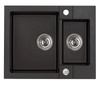 ROCK 80 kol. 91 black (59.5x47.5) Granital 1.5kom sink. with POP-UP siphon