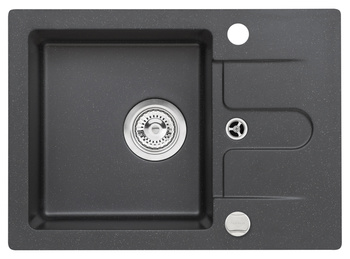 CANCAN 30 kol. 91 czarny (42x58) zlew Granital z syfonem POP-UP