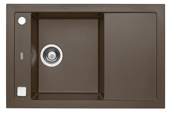 FORMIC 30 kol. 03 chocolate (76x50) zlew Granital+ 1kom. z syfonem POP-UP