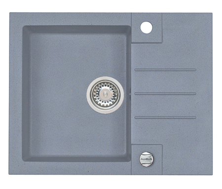 ROCK 30 kol. 04 steel (59,5x47,5) zlew Granital+ 1kom. z syfonem POP-UP