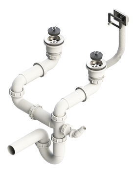 SYFON fi 70 podwójny Syfon 2K FI70 2xSP 70-PP-70