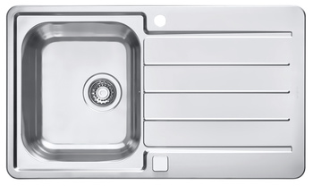 LINE MAXIM 20 SAT 860x500 drop-in sink with pop up siphon