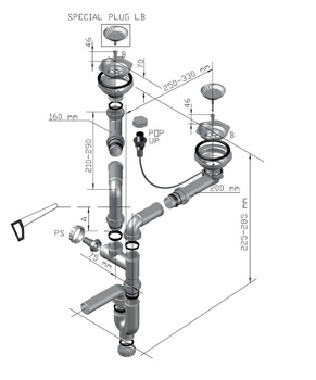 SYFON Fi 114 podwójny POP UP SENSUAL