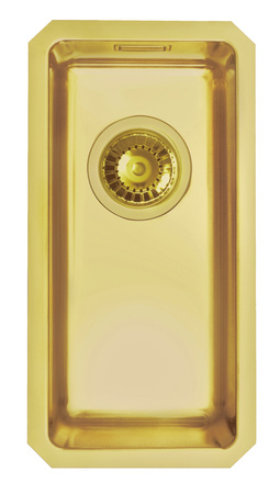 Monarch KOMBINO 10 ZŁOTO zlewozmywak stalowy 217x437mm