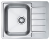 LINE MAX 110 SATYNA zlewozmywak stalowy 615 x 500 mm