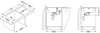 LINE MAXIM 70 FS SAT 790x500 1 1/2K inset sink with POP-UP drain with siphon trap