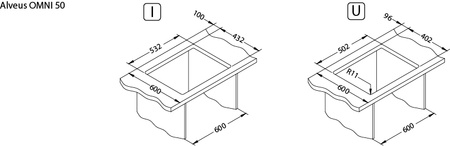OMNI 50 G81 concrete (55x45) 1.5 compartment. with siphon