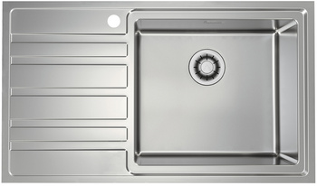 Rando 50 QC P 860x500 zlew wpuszczany z syfonem + syfon Quick Close