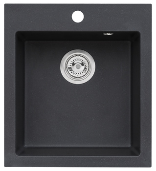 BOOGIE 20 kol. 91 czarny (45x50) zlew Granital z syfonem manualnym
