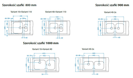 Monarch VARIANT 40 ZŁOTY 34x40 komora podwieszana + odpływ fi. 114