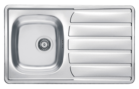 ZOOM 30 LEN 86x50 1K inset sink + stopper drain with trap