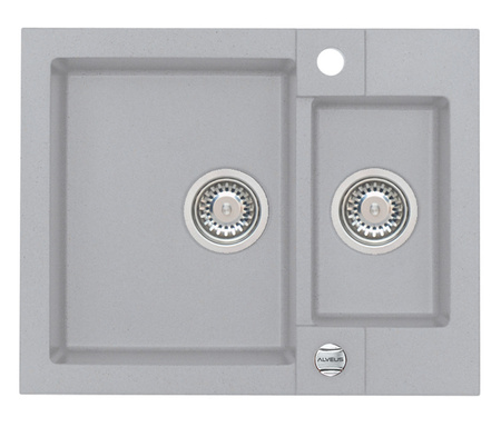 ROCK 80 kol. 81 beton zlew Granital 1,5kom. z syfonem POP-UP