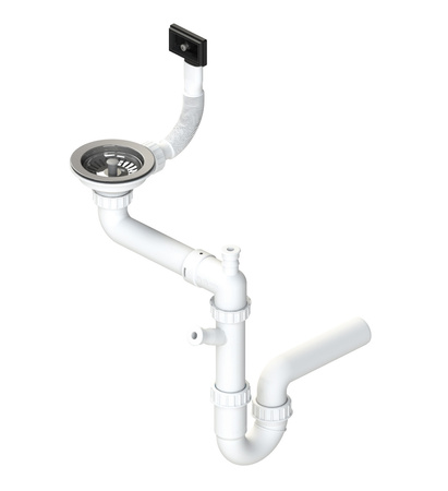 Siphon fi 114 single with overflow safe space