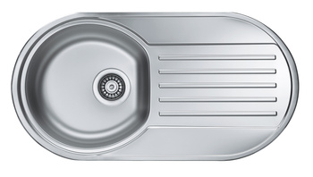 FORM 40 LEN 83,2x43,7 1K zlew wpuszczany  + odpływ zatyczkowy z syfonem