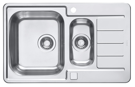 LINE MAXIM 70 FS SAT 790x500 1 1/2K inset sink with POP-UP drain with siphon trap