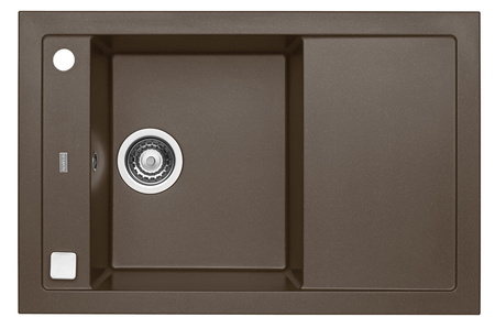 FORMIC 30 colors. 03 chocolate (76x50) Granital+ 1kom sink. with POP-UP siphon