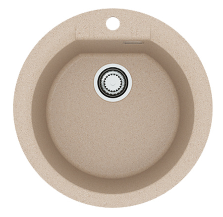 CADIT 100 kol. 22 PIASEK (fi 425 x 200 mm) Granital kom sink. with manifold siphon 3 1/2"