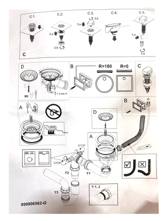 SYFON 1XSP 114-PP POP-UP-N do Glassix / VITRO