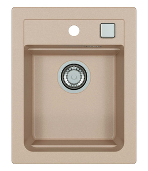 ATROX 10 kol. 22 PIASEK zlew Granital (400 x 500) 1 kom. z syfonem POP-UP 3 1/2"