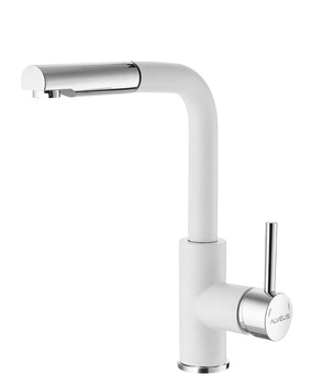 SIROS bateria kuchenna biały 11 + chrom