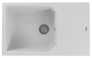 Record 40 kol.11 biały (78x48) zlew Granital z syfonem manualnym