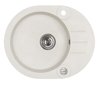 ROLL 40 kol. 11 biały (59,5x47,5) zlew Granital 1kom. z syfonem POP-UP