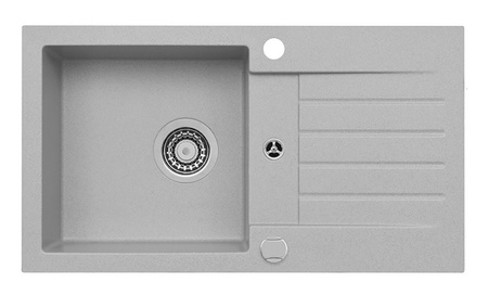 AMARO 130 Zlewozmywak granital kolor beton 81, bez syfonu,