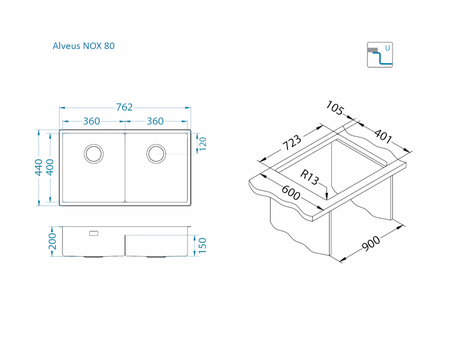 Nox 80 FS/U Satin 2K suspended chambers