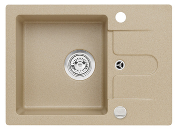 CANCAN 30 kol. 55 beż (42x58) zlew Granital z syfonem POP-UP