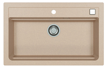 ATROX 40 kol. 22 PIASEK zlew Granital (790 x 500) 1 kom. z syfonem POP-UP 3 1/2"